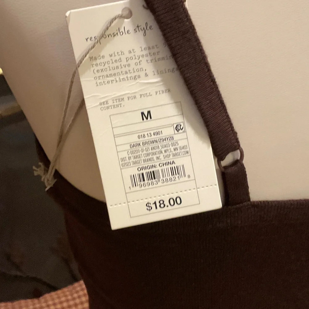 a new day Dark Brown Crop Top - Picture 4 of 4